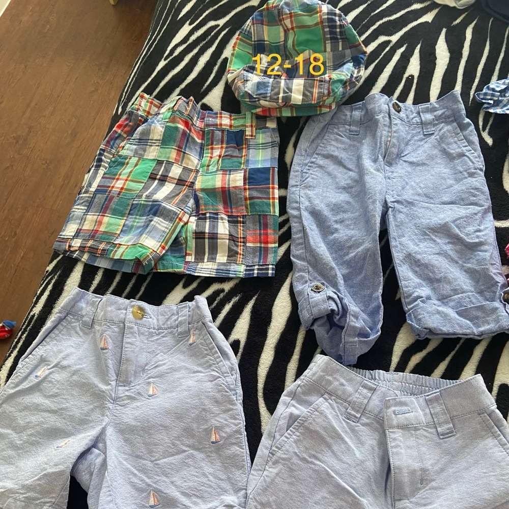 Bundle of shorts cap and capris